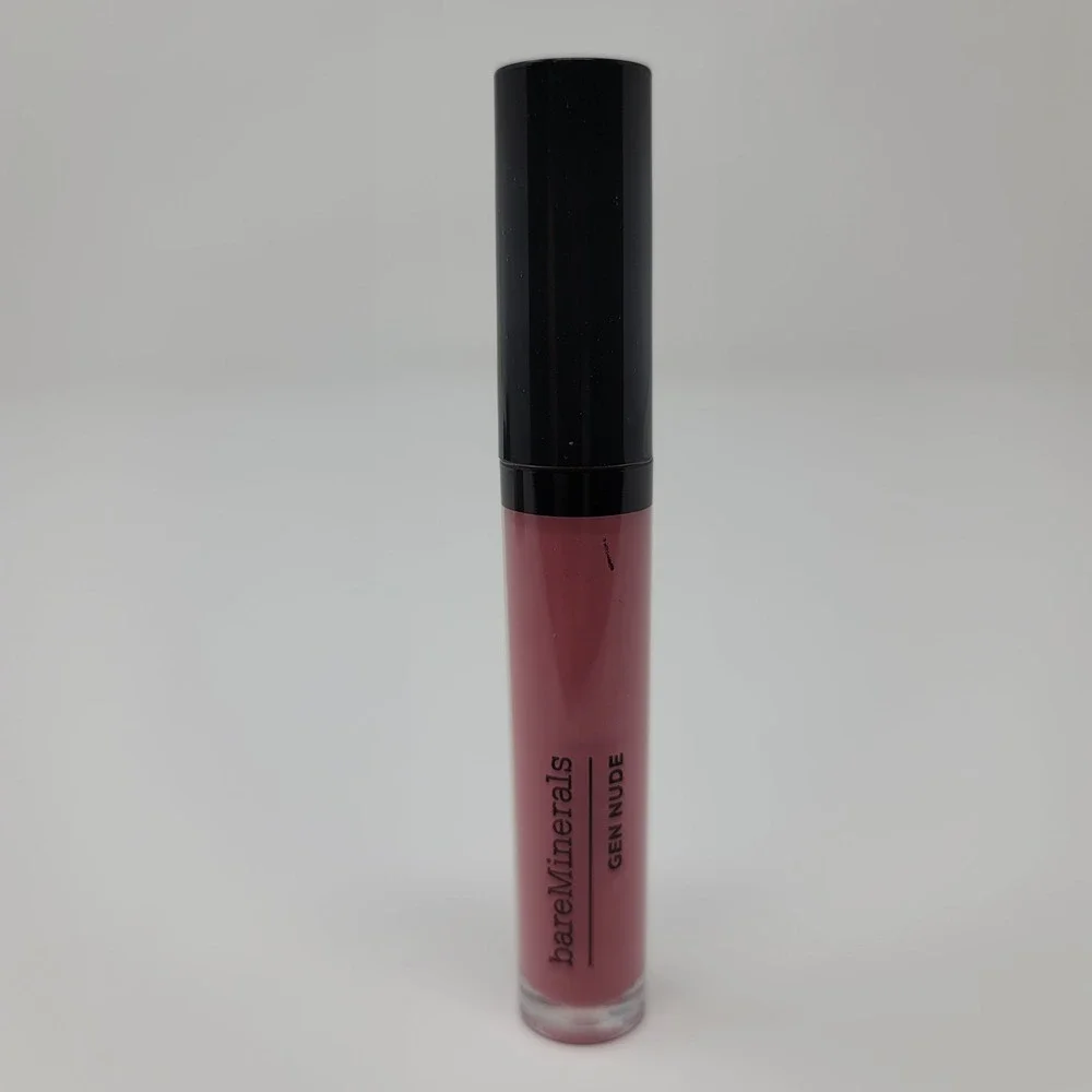 BareMinerals Gen Nude Patent Lip Lacquer CAN'T EVEN Cool Light Mauve Pink 0.12oz